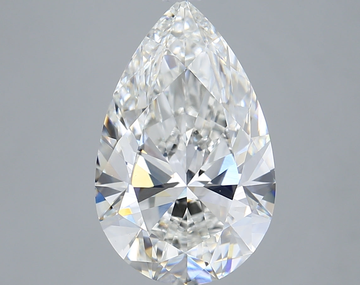 5.00 Carat Pear Lab Diamond