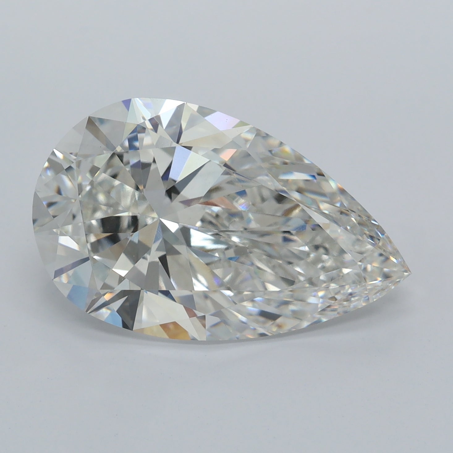 6.08 Carat Pear Lab Diamond