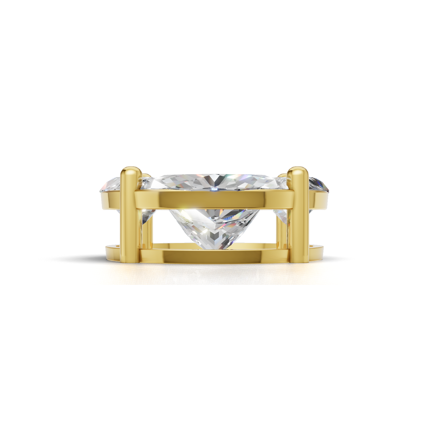 First Gen Pendant Normal 18k Yellow Gold 3ct