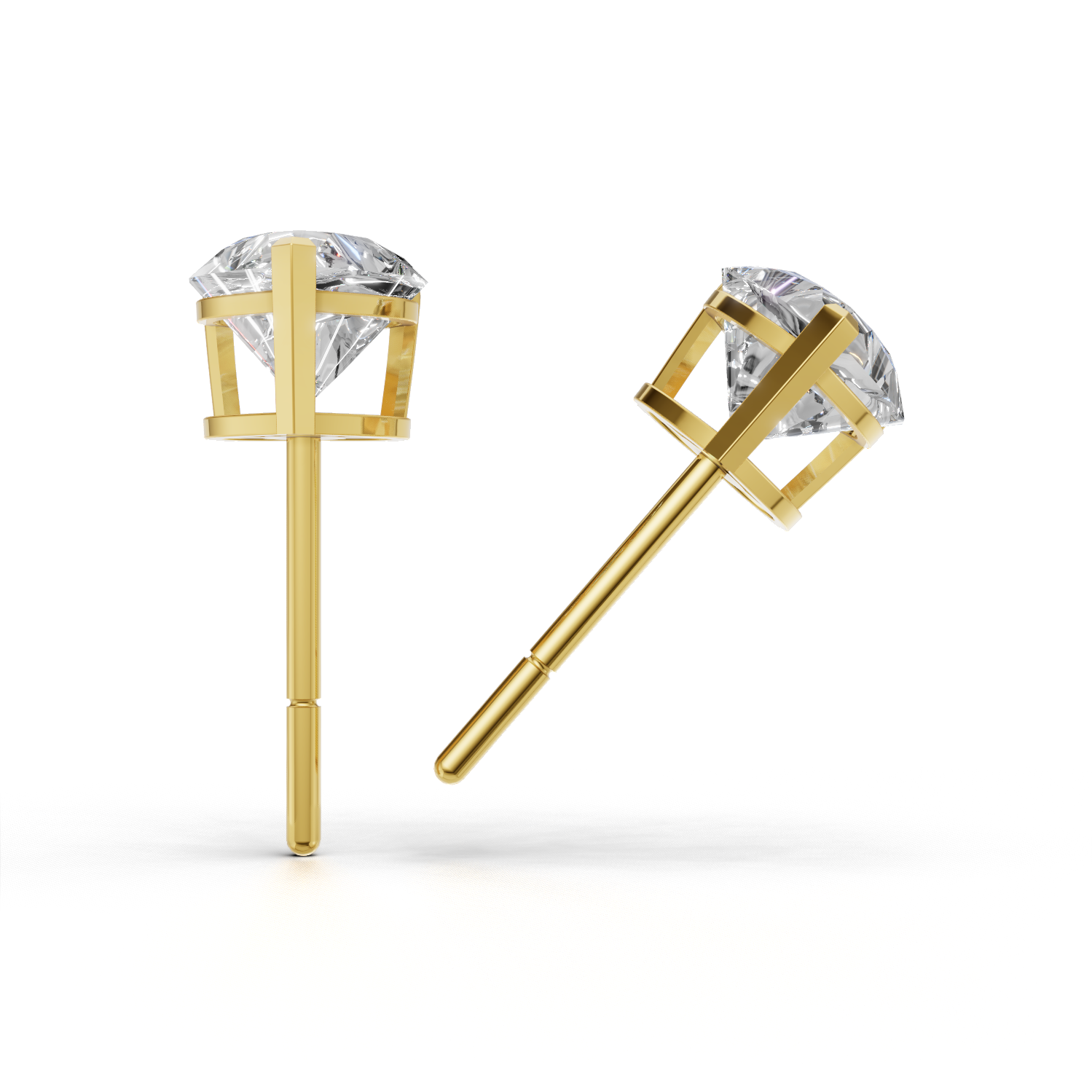 Pierce Heart Solitaire 18k Yellow Gold 1ct
