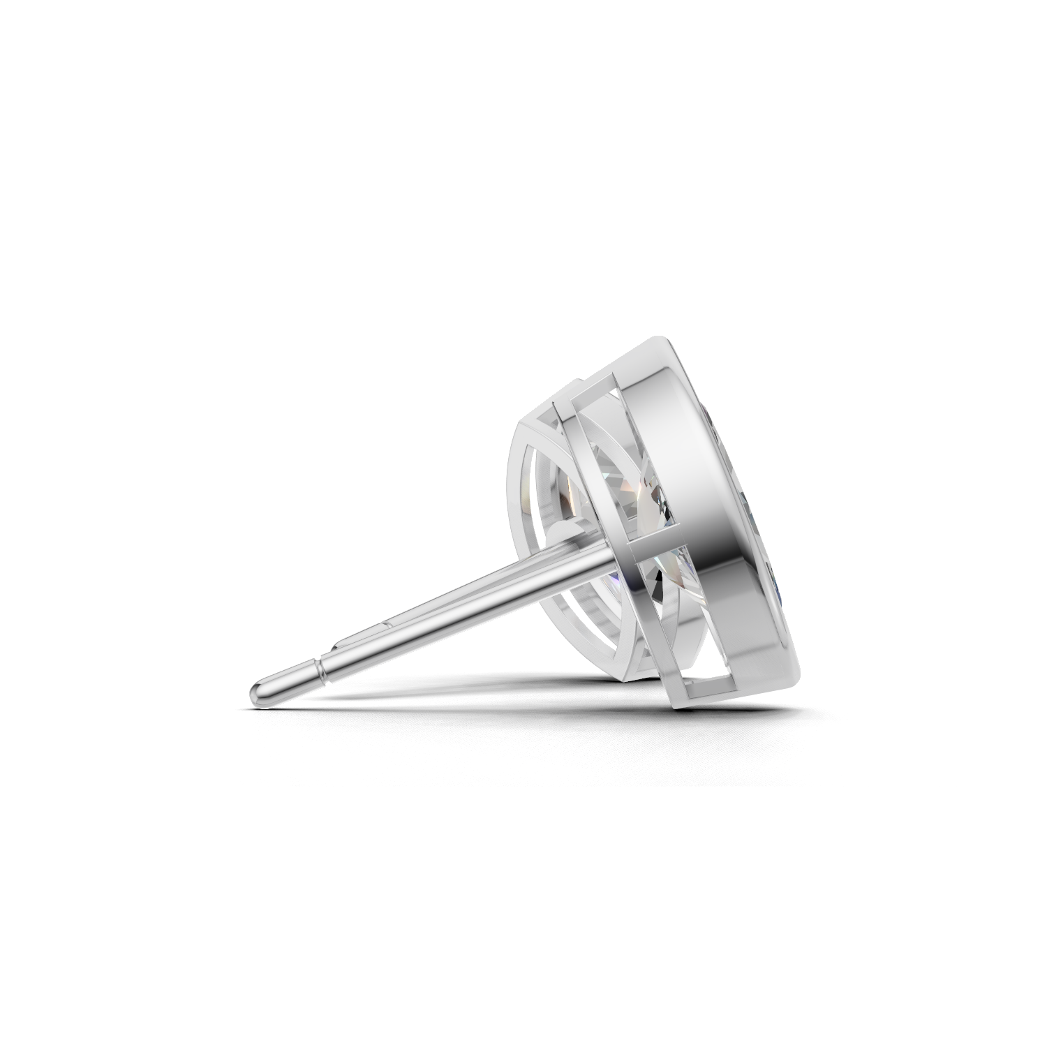 Pierce Marquise Bezel 18k White Gold 1ct