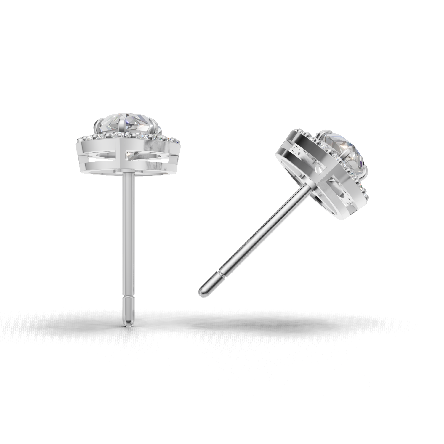 Pierce Marquise Halo 18k White Gold 1ct