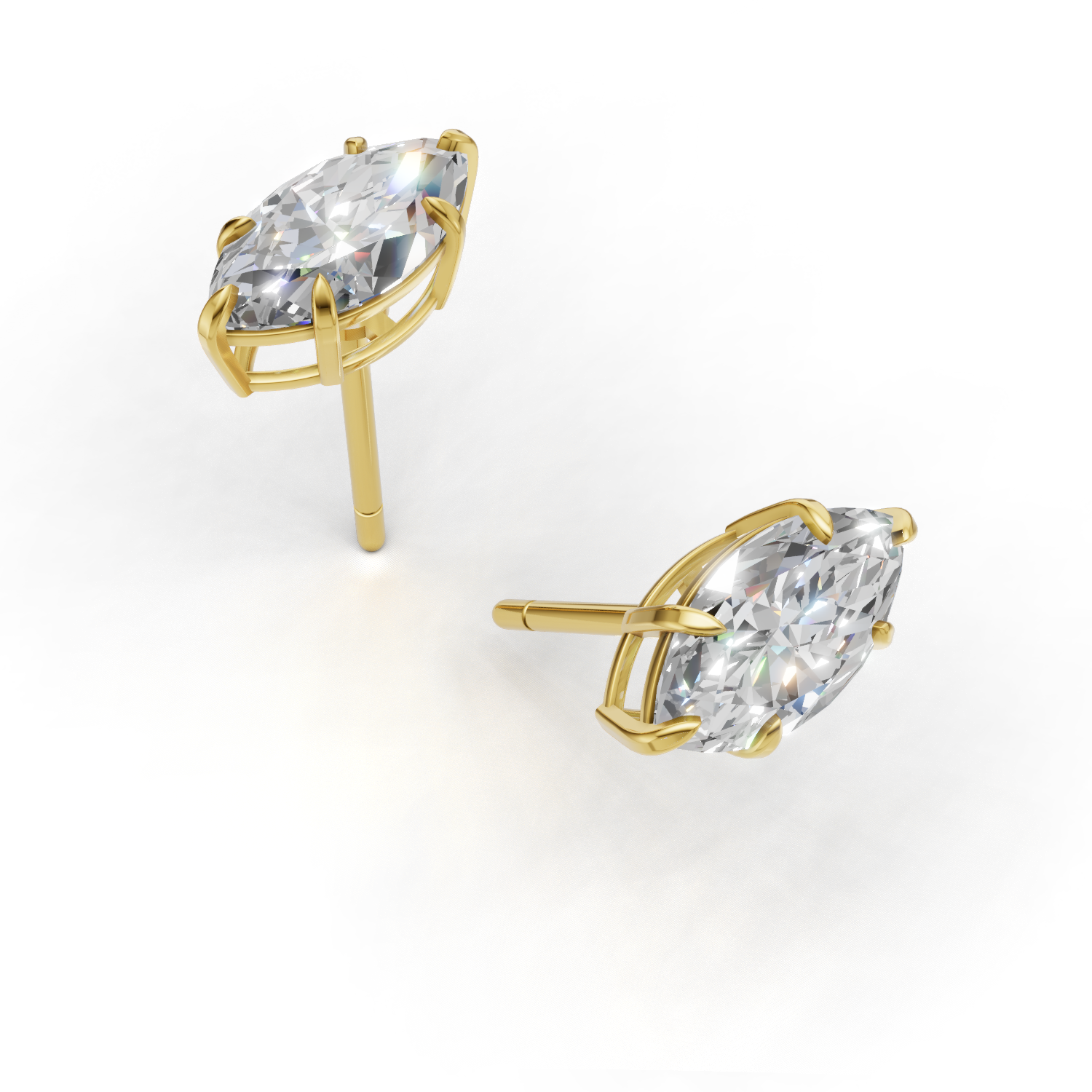 Pierce Marquise Solitaire 18k Yellow Gold 1ct