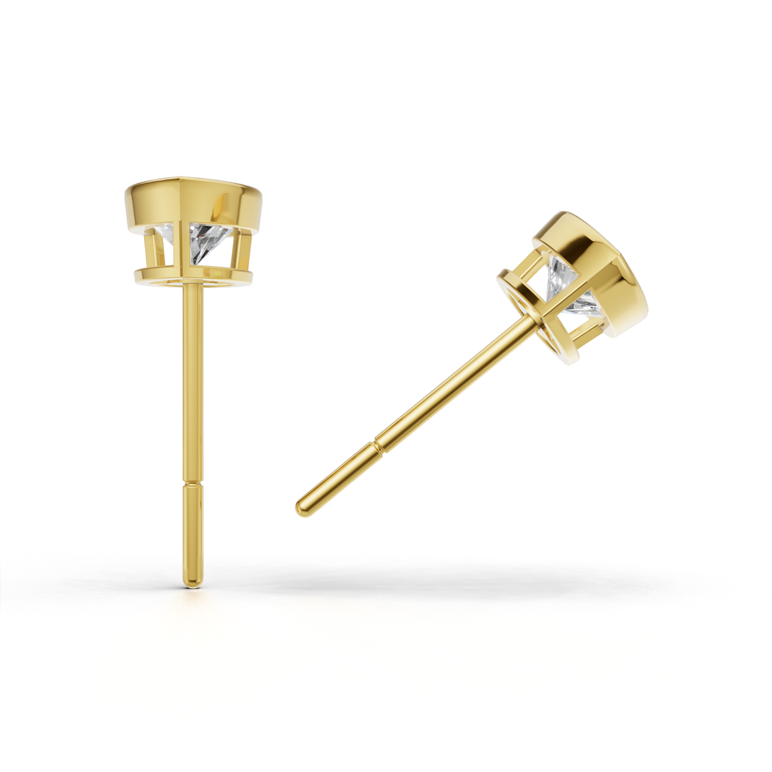 Pierce Pear Bezel 18k Yellow Gold 1ct