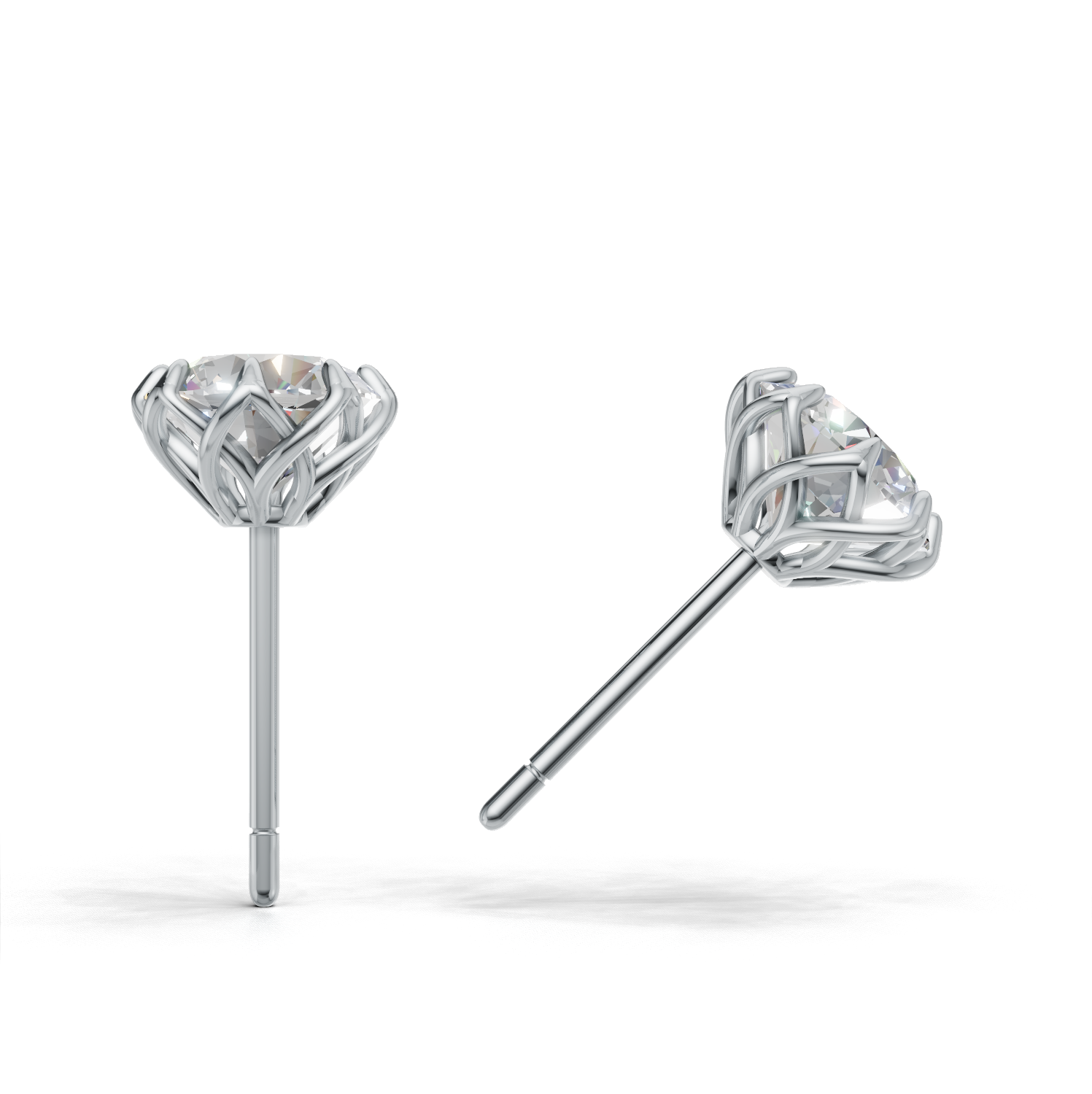 Portuguese Cut Pierce Solitaire K14 White Gold 2ct