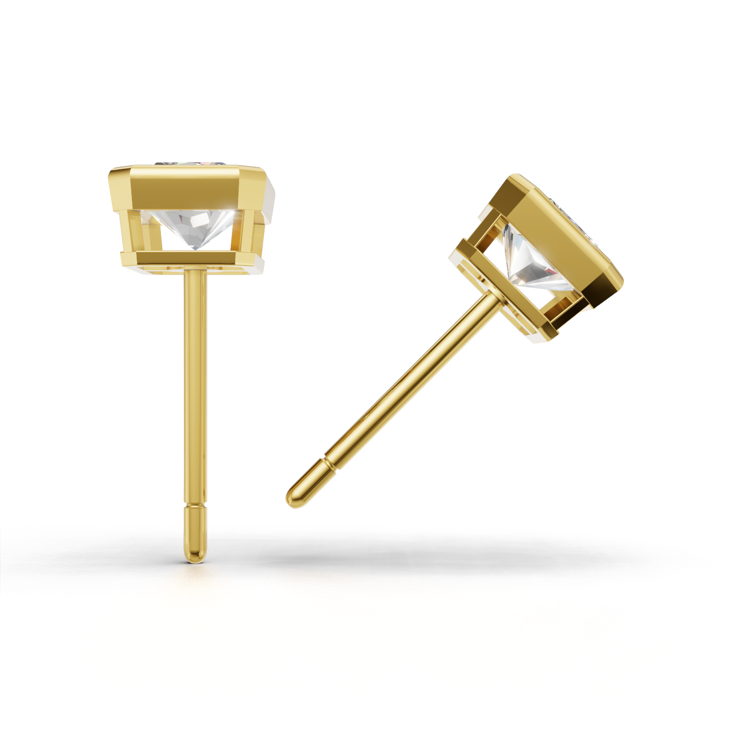 Pierce Radiant Bezel 18k Yellow Gold 1ct