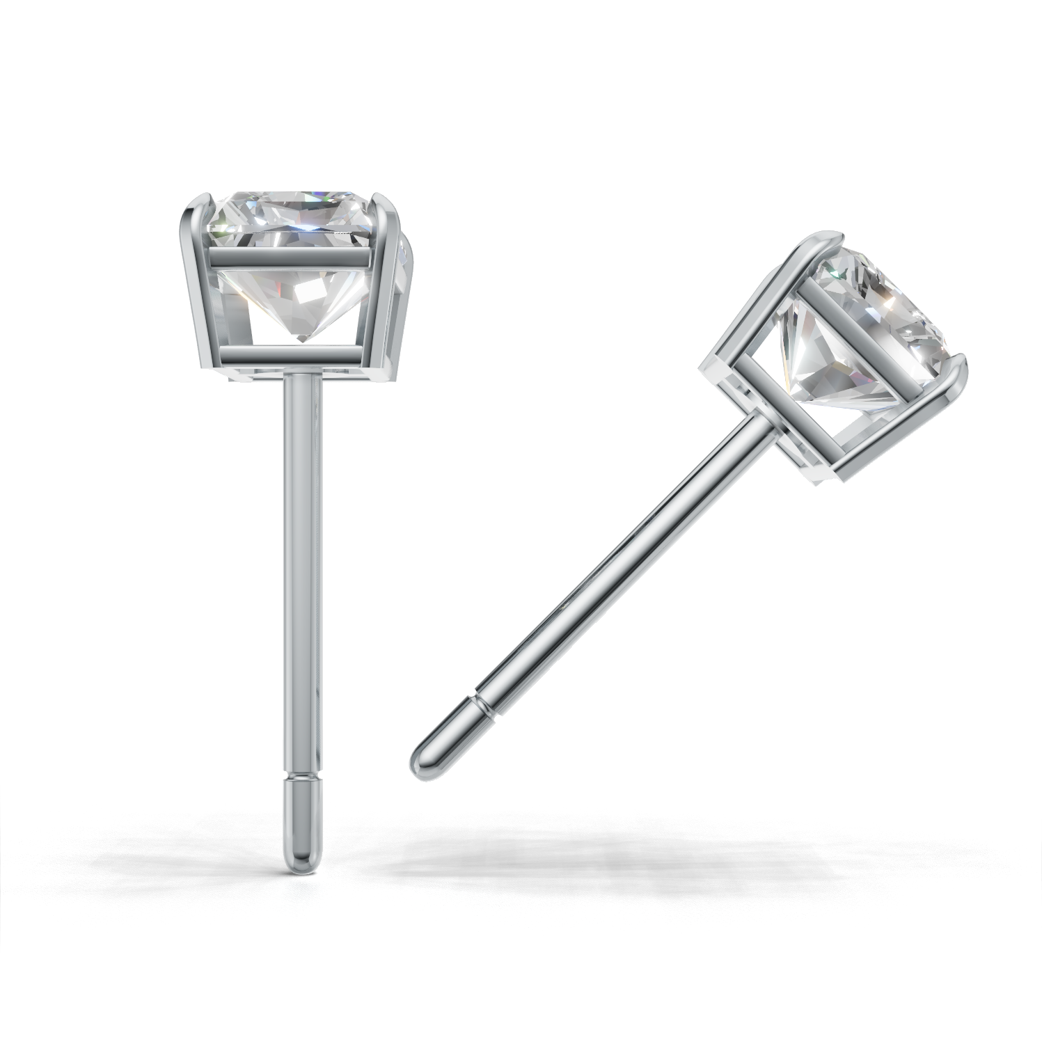 Pierce Radiant Solitaire K14 White Gold 1ct