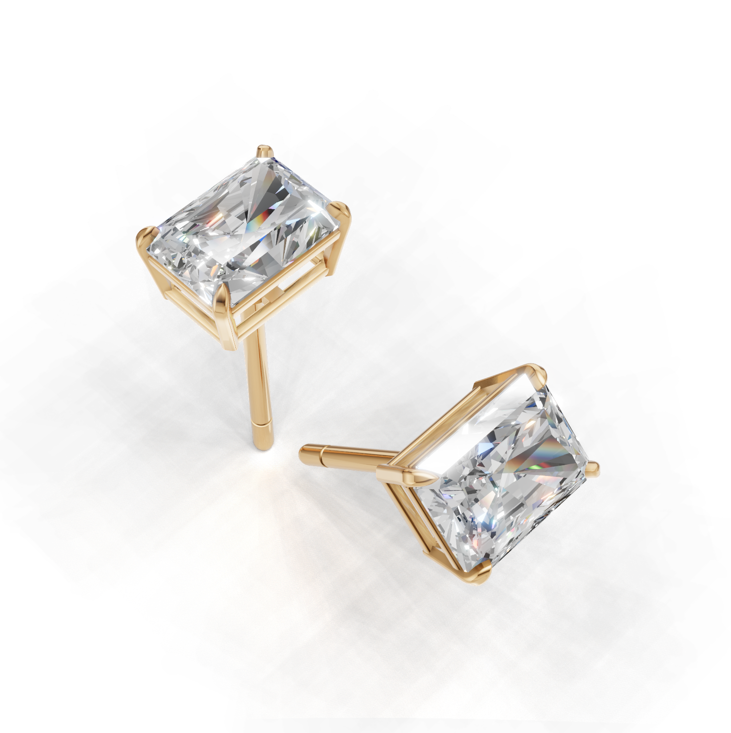 Pierce Radiant Solitaire K14 Yellow Gold 1ct