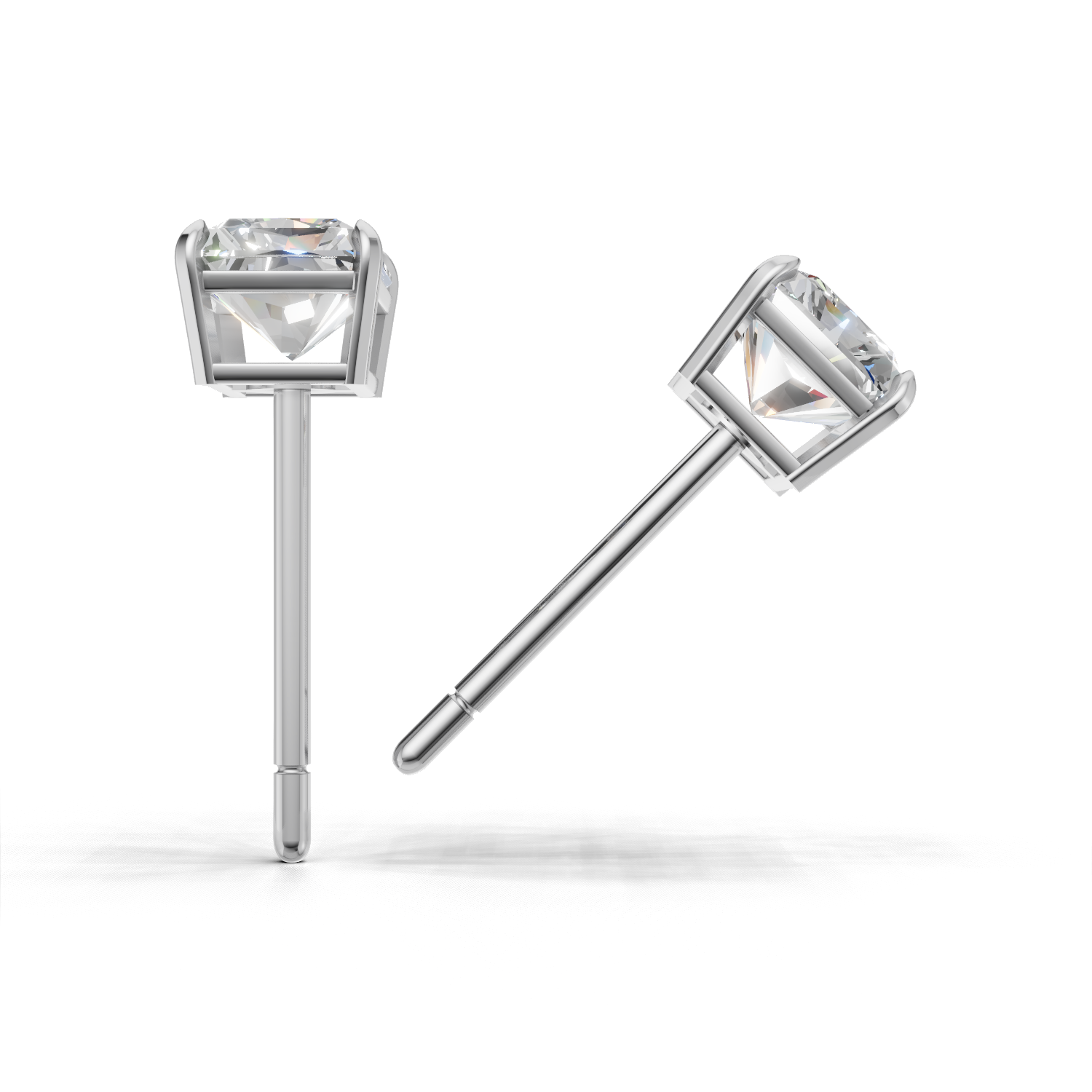 Pierce Radiant Solitaire 18k White Gold 1ct