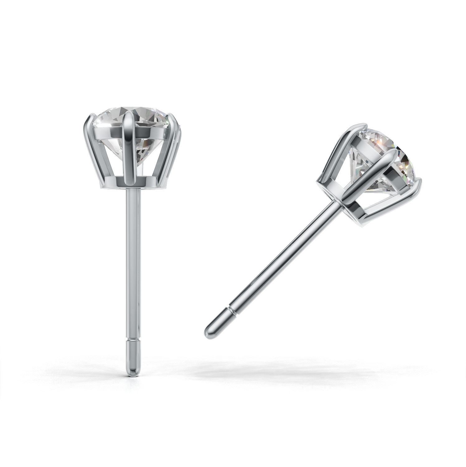 Pierce Round Solitaire K14 White Gold 1ct