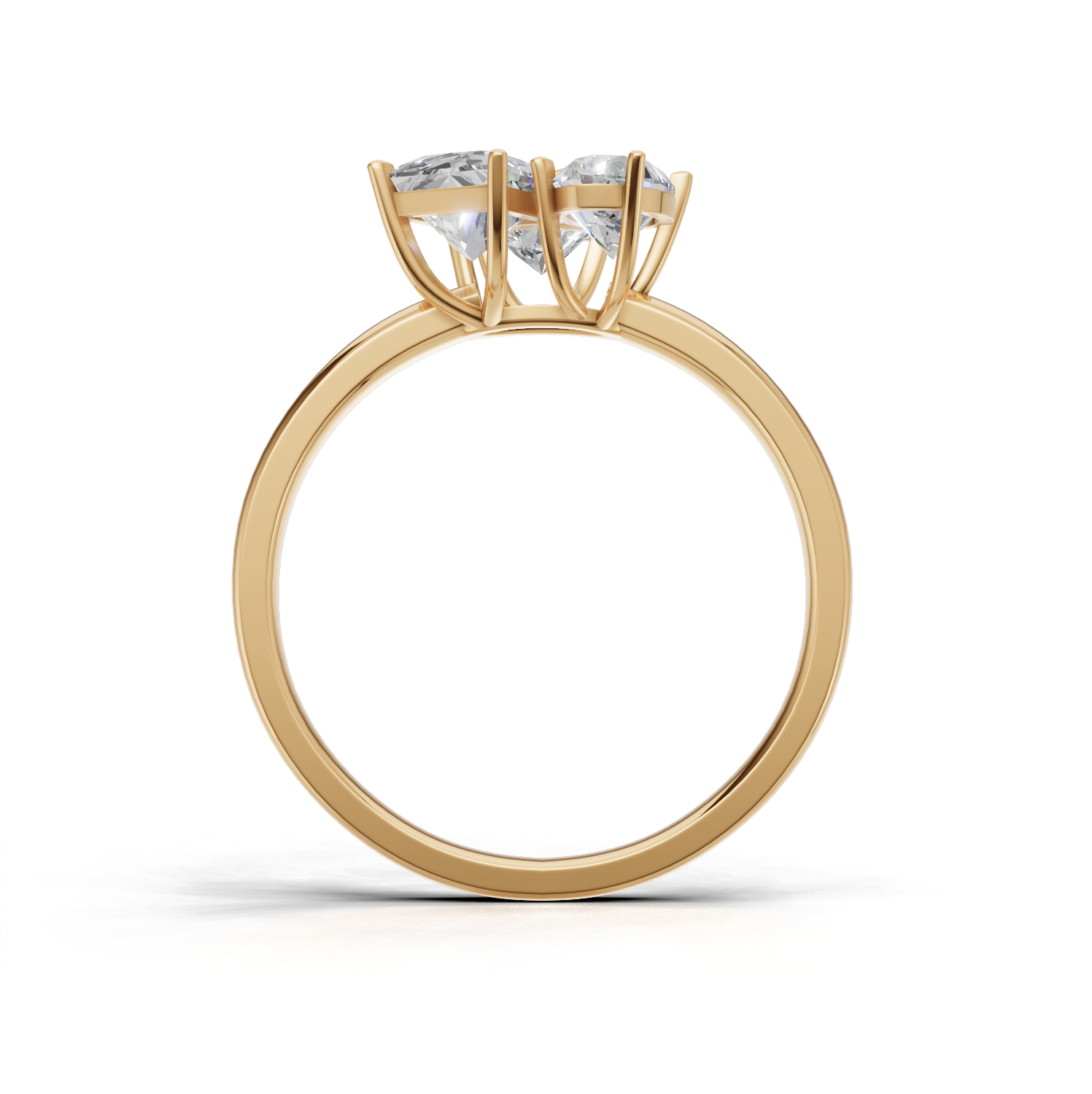 Cluster Ring Normal K14 Yellow Gold 1ct