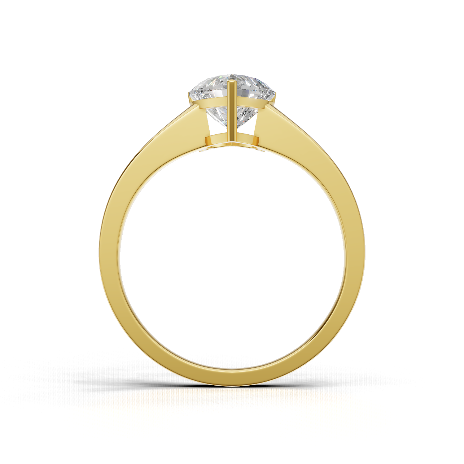 Heart Lab Grown Diamond Solitaire Ring