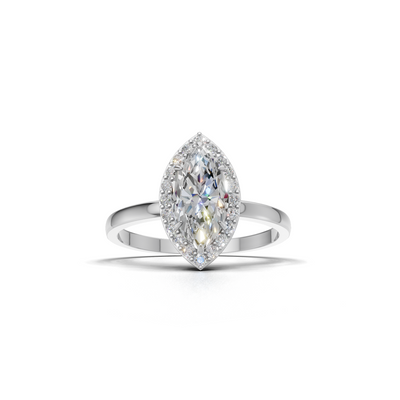 Ring Marquise Halo