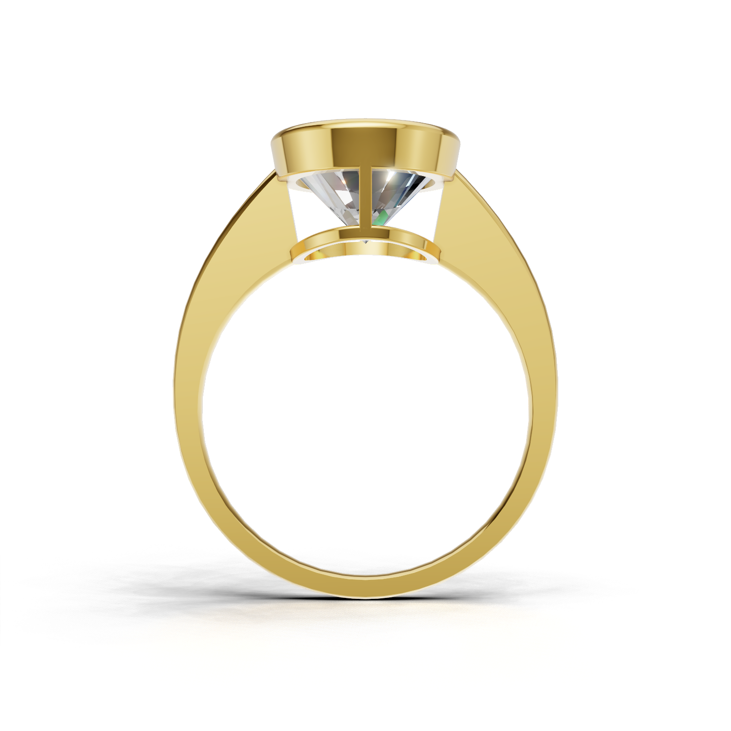 Oval Lab Grown Diamond Bezel Ring