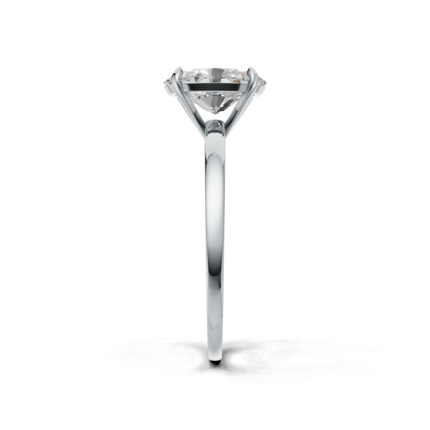 Oval Lab Grown Diamond Solitaire Ring