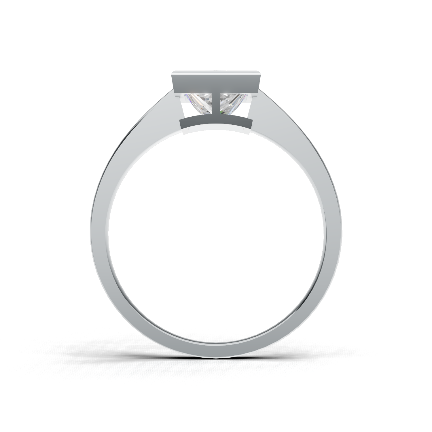 Princess Lab Grown Diamond Bezel Ring