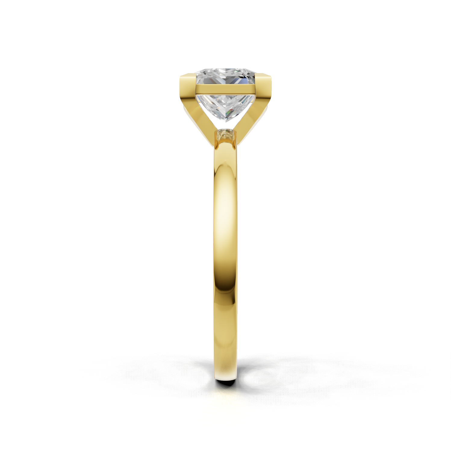 Princess Lab Grown Diamond Solitaire Ring