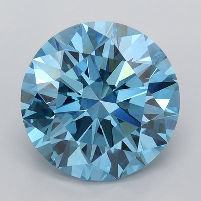 3.99 Carat Round Lab Diamond