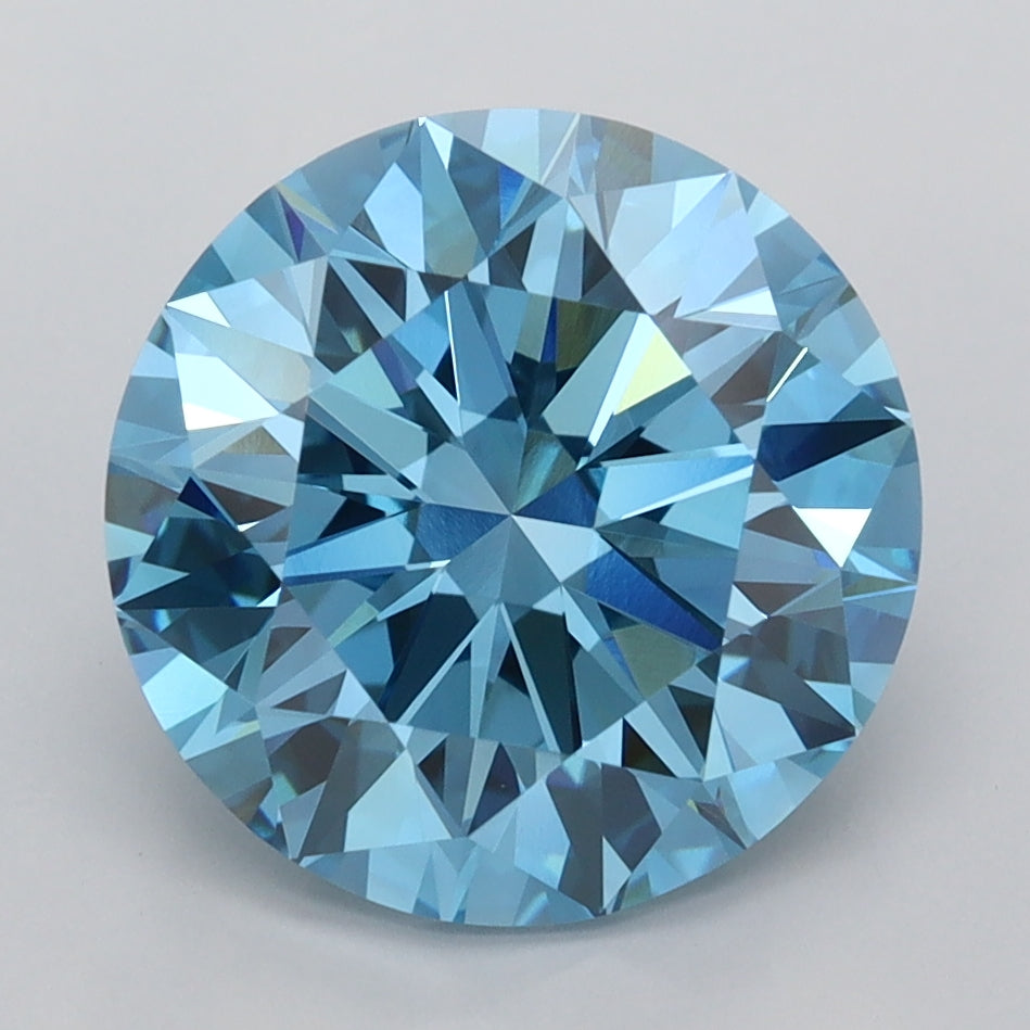 3.99 Carat Round Lab Diamond