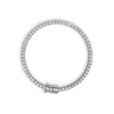 Tennis Bracelet Classic K18 White Gold 3ct