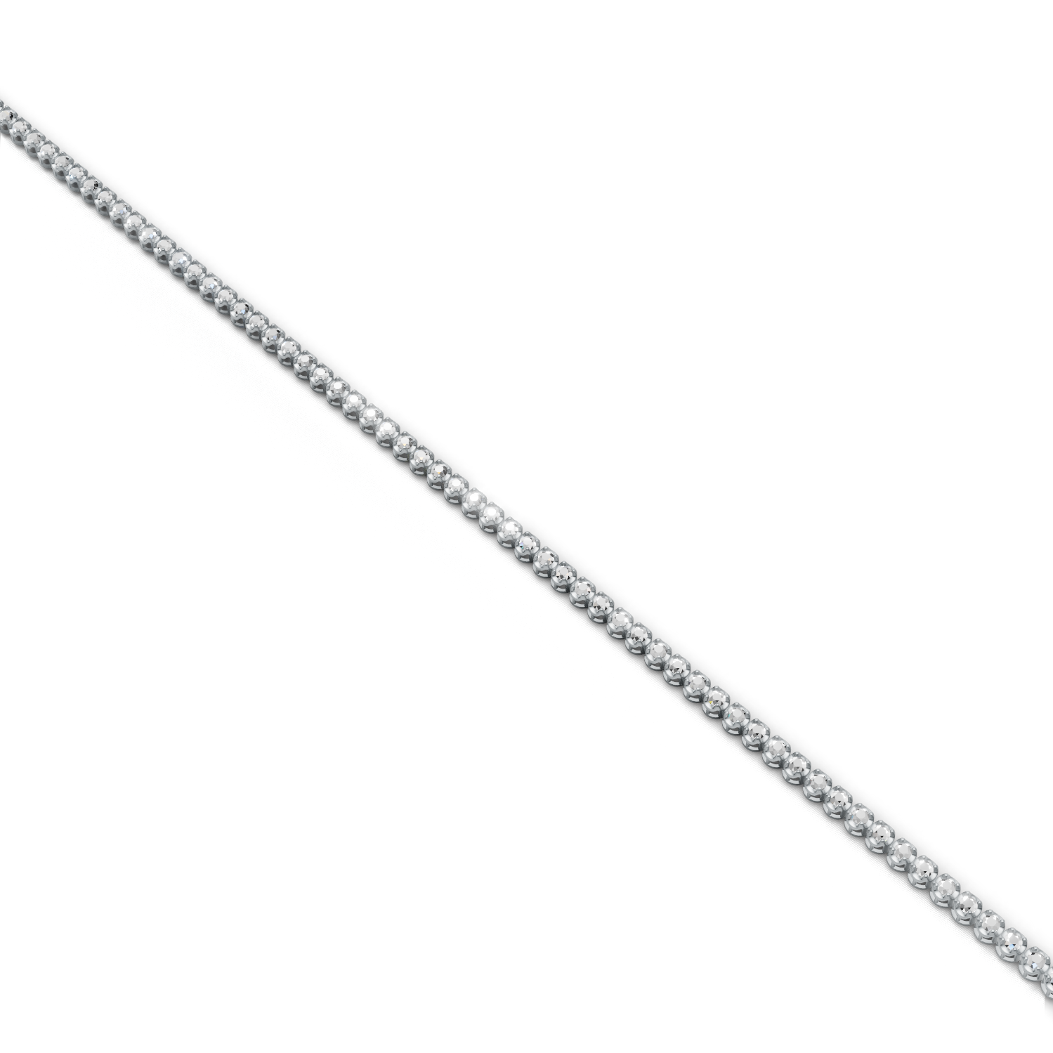 Tennis Bracelet Crown K18 White Gold 1ct