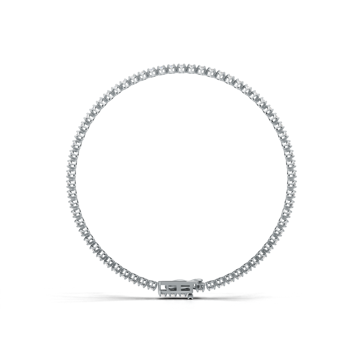 Tennis Bracelet Crown K18 White Gold 1ct