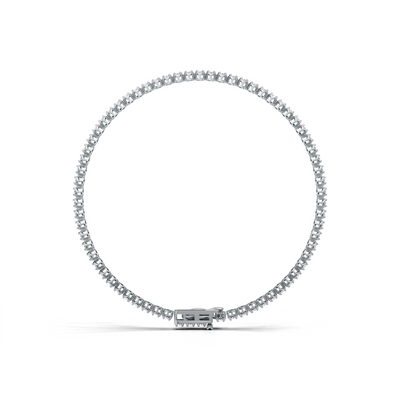 Tennis Bracelet Crown K18 White Gold 1ct