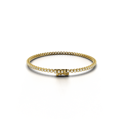 Tennis Bracelet Crown K18 Yellow Gold 1ct