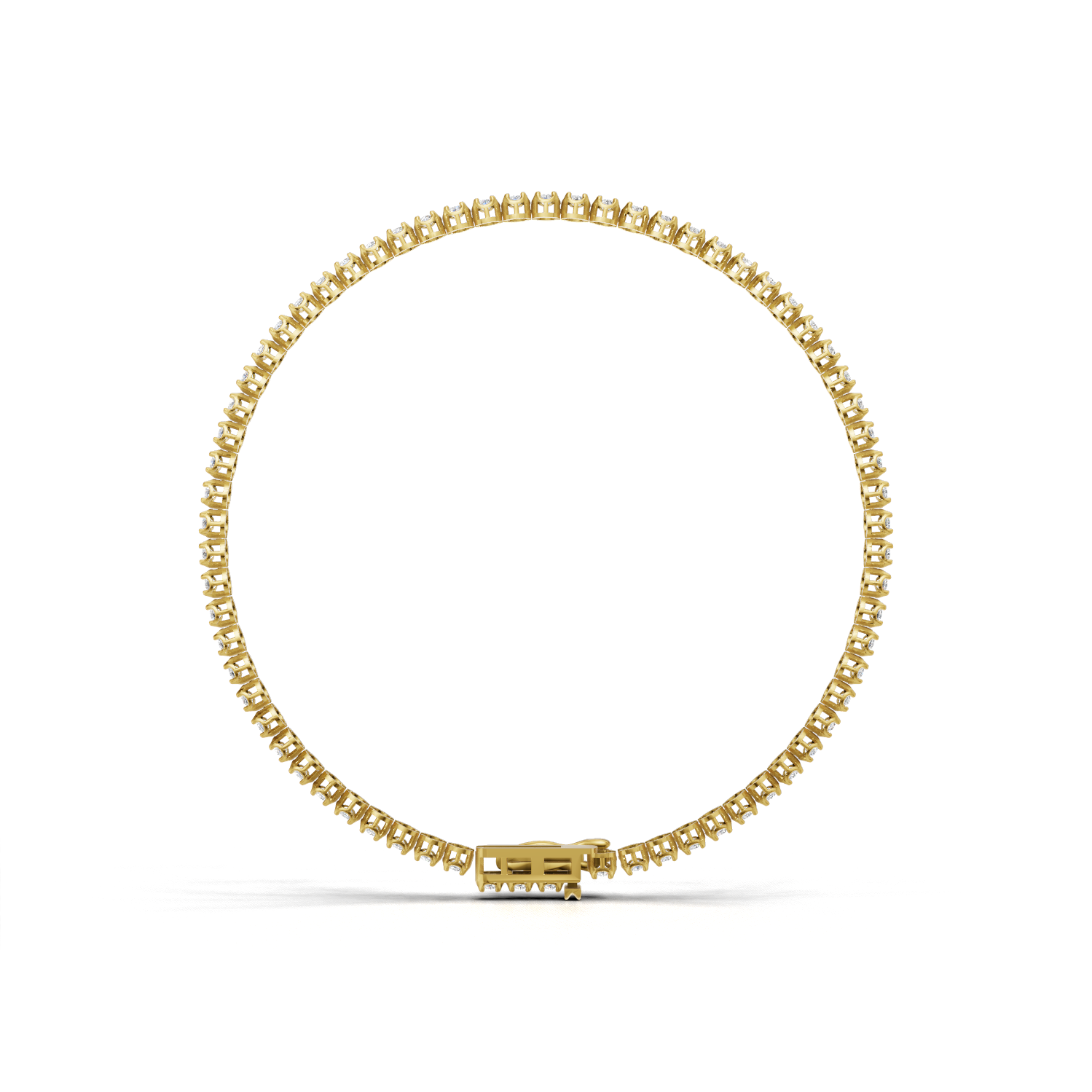 Tennis Bracelet Crown K18 Yellow Gold 1ct