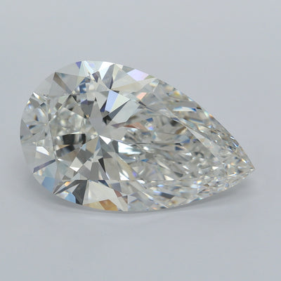 6.08 Carat Pear Lab Diamond