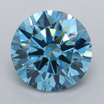 3.98 Carat Round Lab Diamond