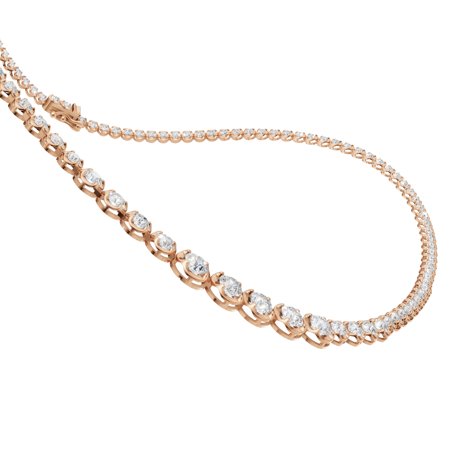 Graduation Necklace K18 Pink Gold 3ct