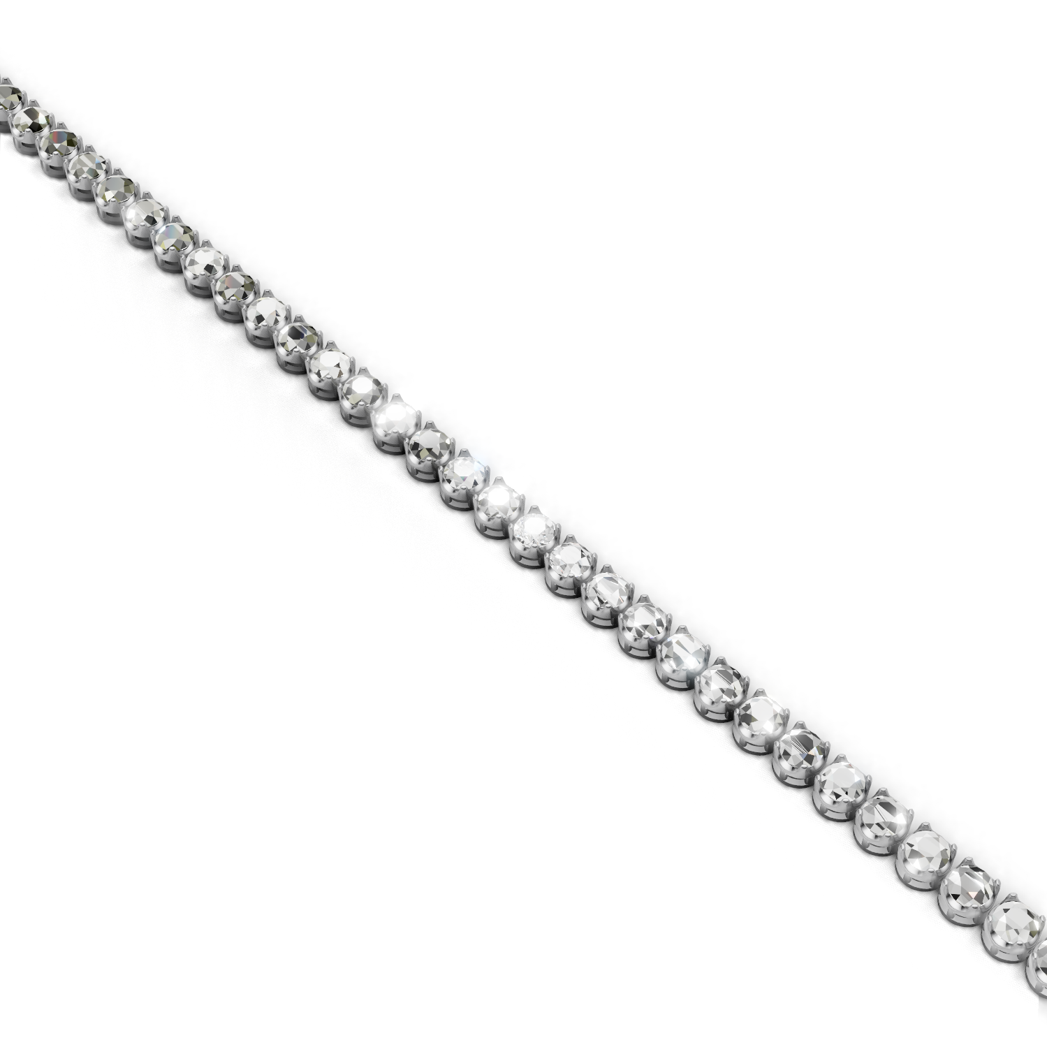 Graduation Necklace K18 White Gold 5ct