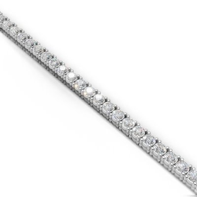 Tennis Necklace 45cm Classic K18 White Gold 3ct
