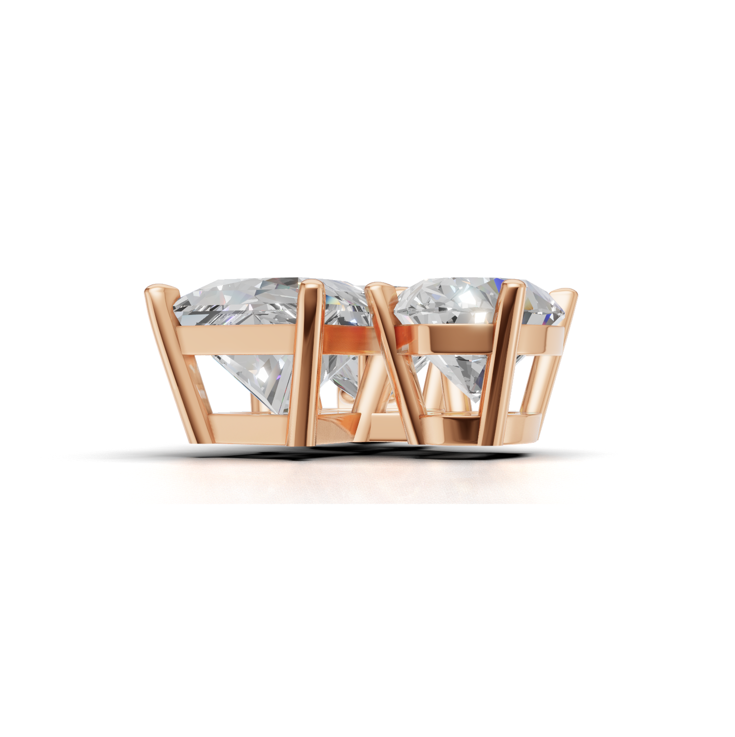Cluster Pendant Normal K18 Pink Gold 1.5ct