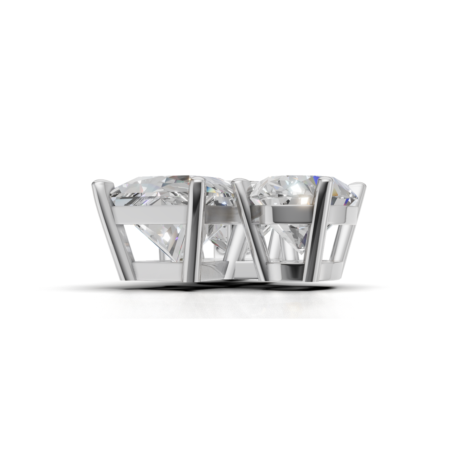 Cluster Pendant Normal K18 White Gold 1.5ct