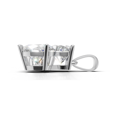 Cluster Pendant Normal 18k White Gold 3ct