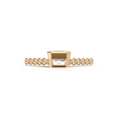 Pendant Emerald Bezel K14 Yellow Gold 1ct