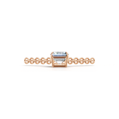 Pendant Emerald Solitaire K18 Pink Gold 1ct