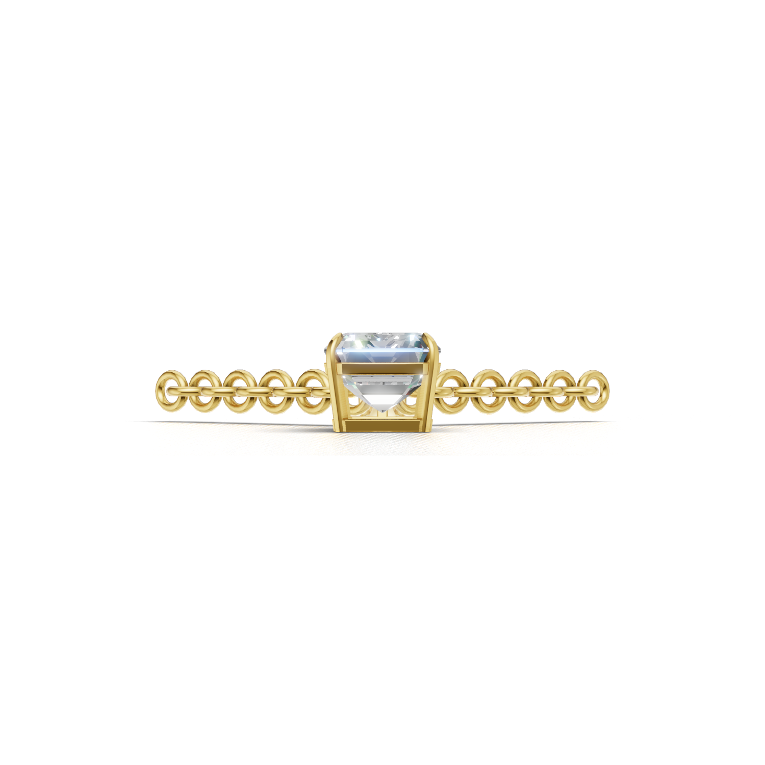 Pendant Emerald Solitaire 18k Yellow Gold 1ct