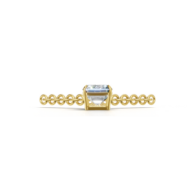 Pendant Emerald Solitaire 18k Yellow Gold 1ct
