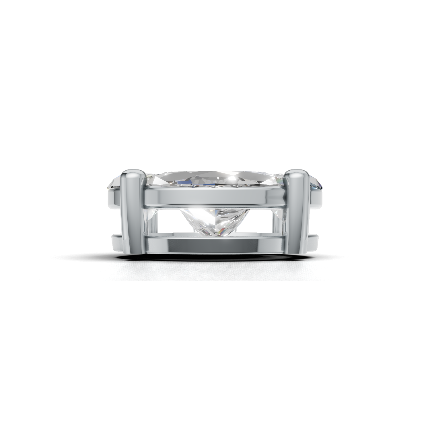 First Gen Pendant Normal K14 White Gold 1.05ct