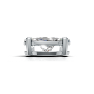 First Gen Pendant Normal K14 White Gold 1.05ct
