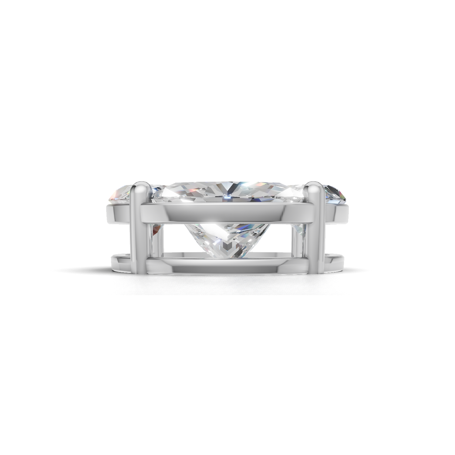 First Gen Pendant Normal K18 White Gold 1.05ct