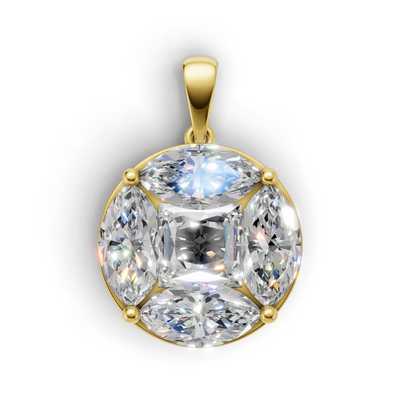 First Gen Pendant Normal K18 Yellow Gold 1.05ct