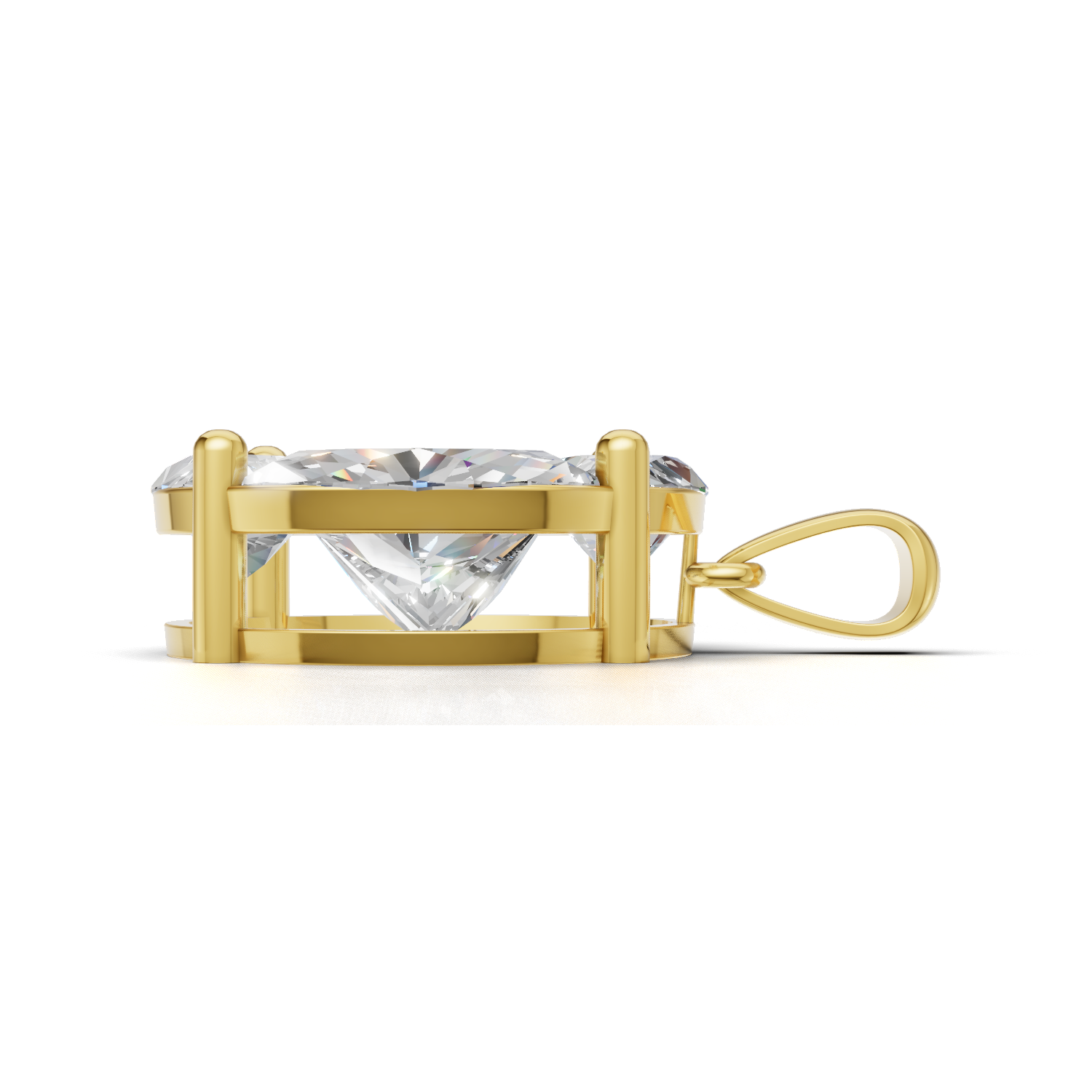 First Gen Pendant Normal 18k Yellow Gold 3ct