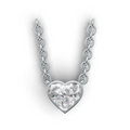 Heart Lab Grown Diamond Bezel Pendant