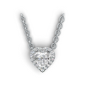 Heart Lab Grown Diamond Halo Pendant