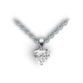 Heart Lab Grown Diamond Solitaire Pendant
