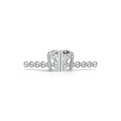 Pendant Heart Solitaire K14 White Gold 1ct